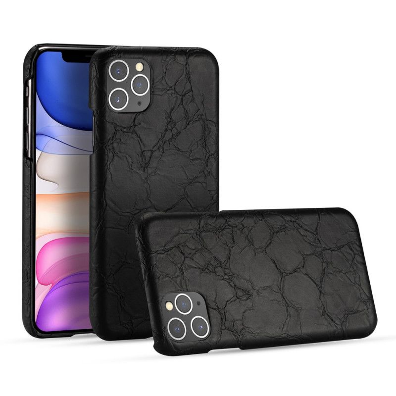 Skal iPhone 11 Pro Max Svart Krokodilhudstruktur