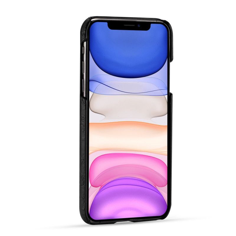 Skal iPhone 11 Pro Max Svart Krokodilhudstruktur