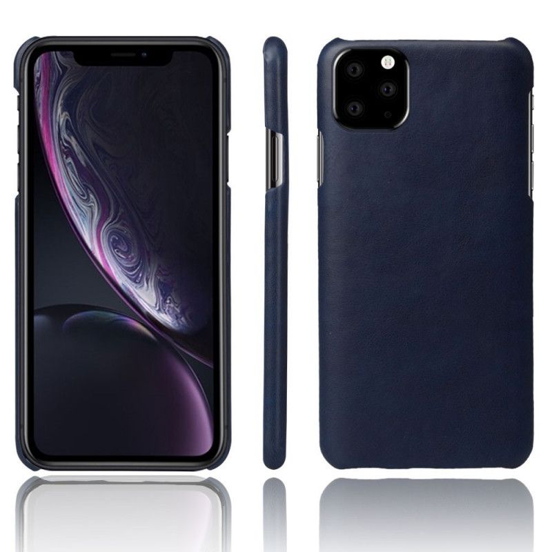 Skal iPhone 11 Pro Max Svart Läderstil