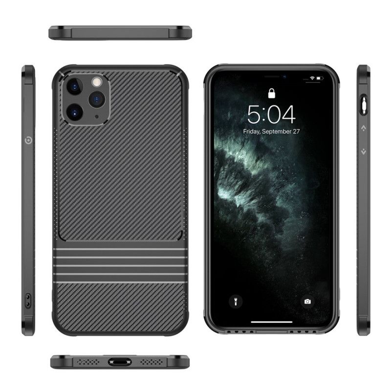 Skal iPhone 11 Pro Max Svart Leeu Kolfiber