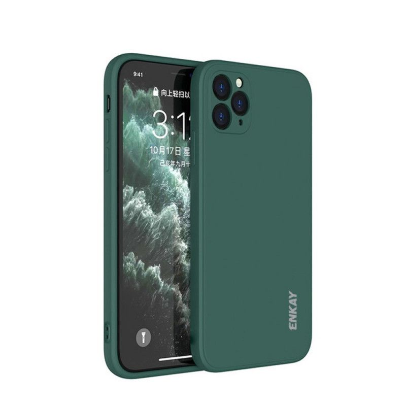 Skal iPhone 11 Pro Max Svart Mobilskal Enkay Flytande Silikon