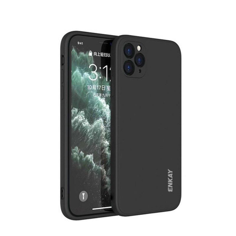 Skal iPhone 11 Pro Max Svart Mobilskal Enkay Flytande Silikon