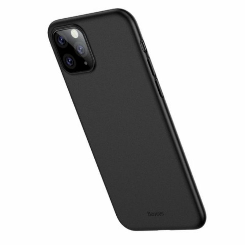 Skal iPhone 11 Pro Max Svart Mobilskal Frostat Genomskinlig Bas