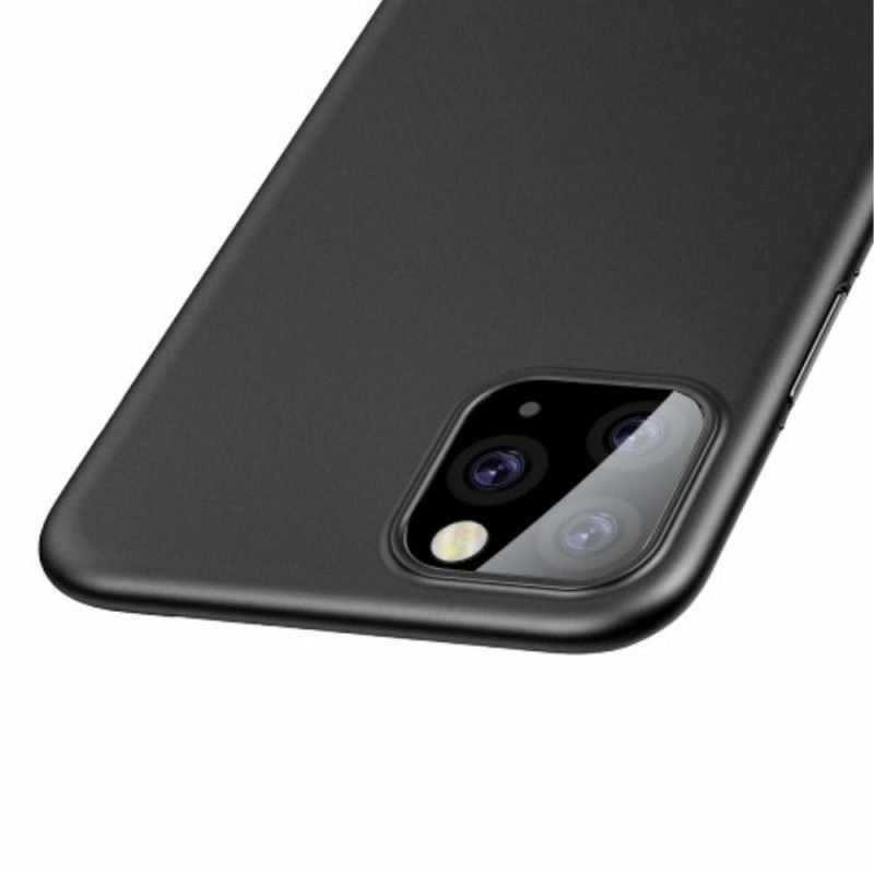 Skal iPhone 11 Pro Max Svart Mobilskal Frostat Genomskinlig Bas