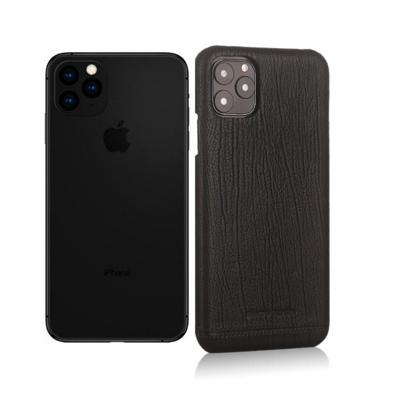 Skal iPhone 11 Pro Max Svart Pierre Cardin I Äkta Läder