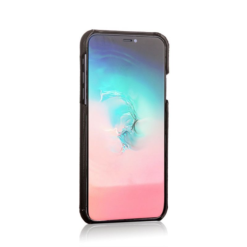 Skal iPhone 11 Pro Max Svart Pierre Cardin I Äkta Läder