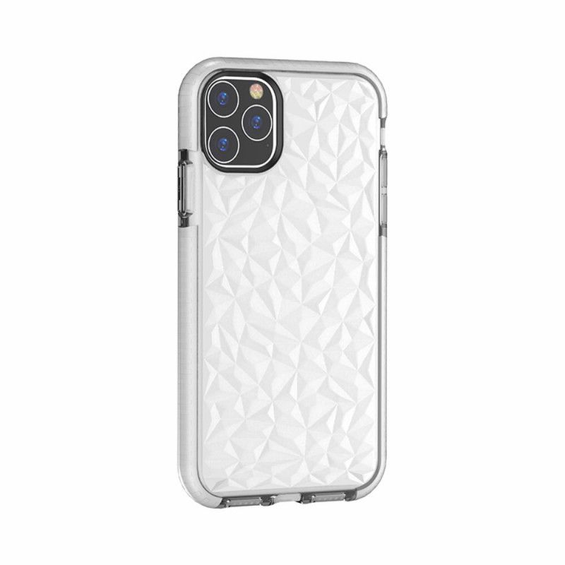 Skal iPhone 11 Pro Max Svart Transparent Diamantstruktur