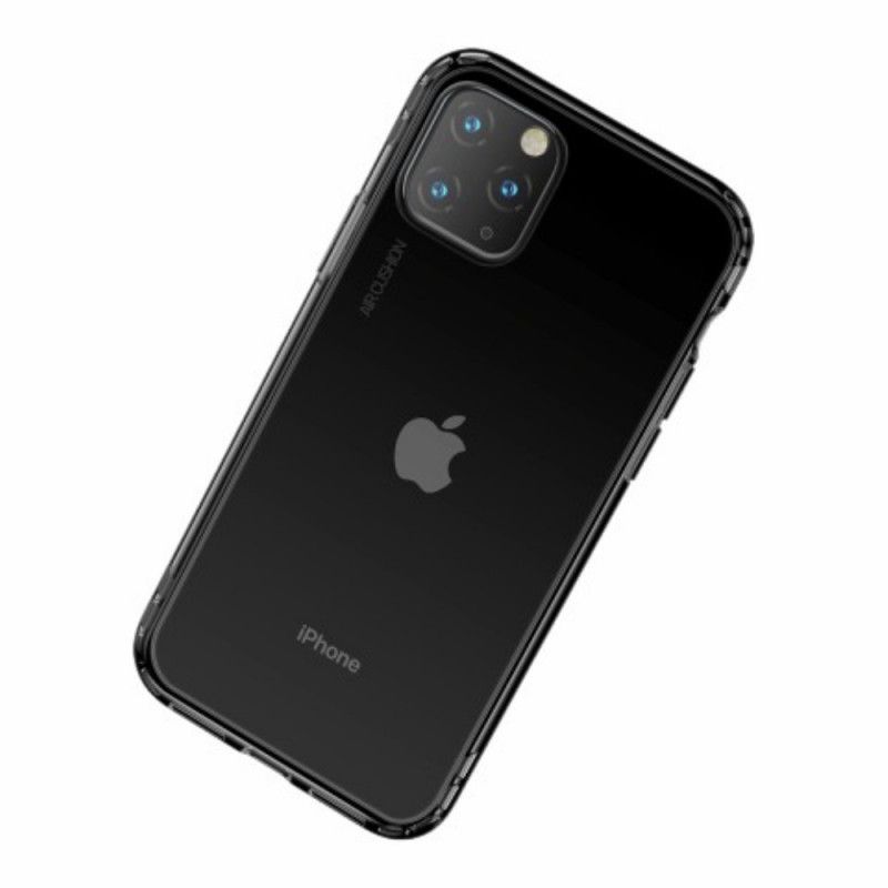 Skal iPhone 11 Pro Max Svart Transparent Silikon Plus