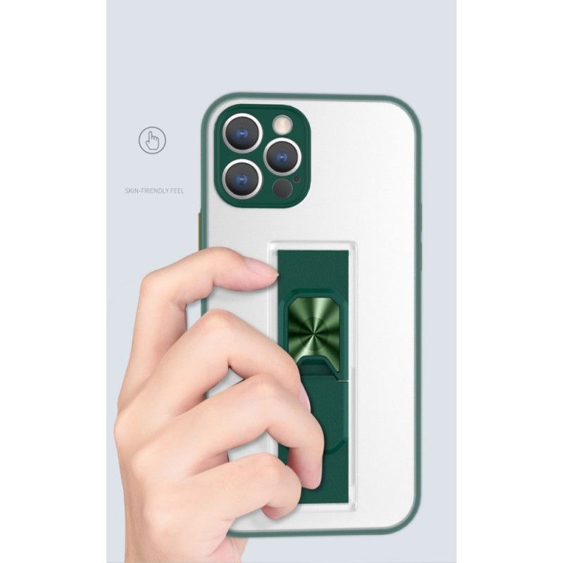 Skal iPhone 11 Pro Max Svart Vertikalt Och Horisontellt Avtagbart Stöd