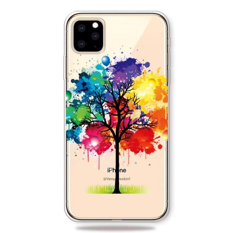 Skal iPhone 11 Pro Max Transparent Akvarell Träd