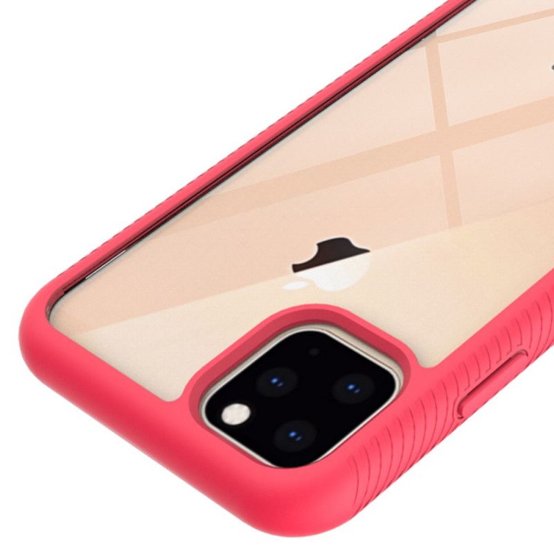 Skal iPhone 11 Pro Max Vit Hybrid Flashy Edge Design