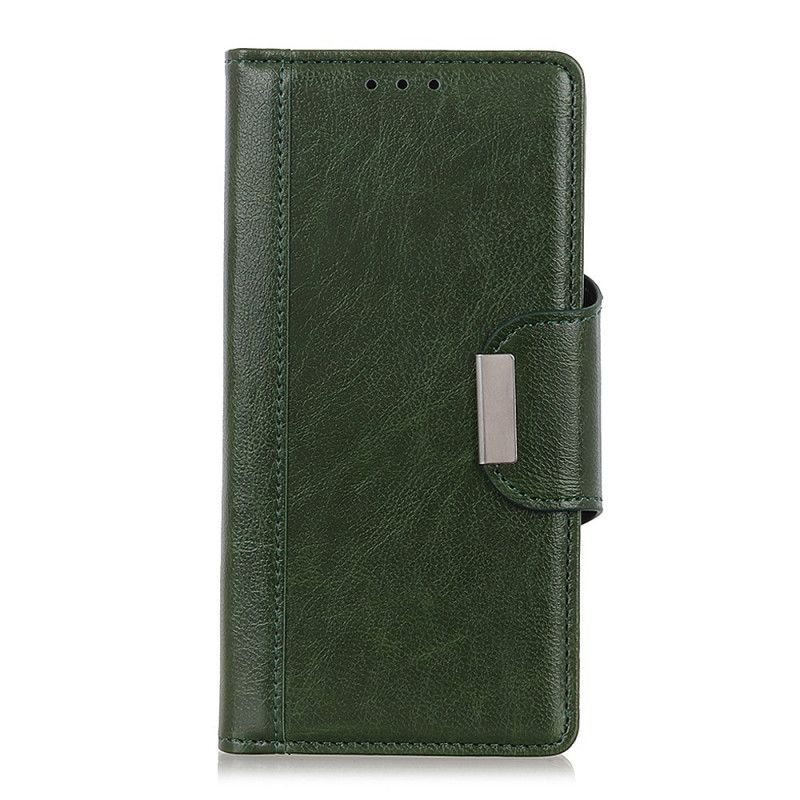 Skyddsfodral iPhone 11 Pro Max Grön Eleganslås I Konstläder