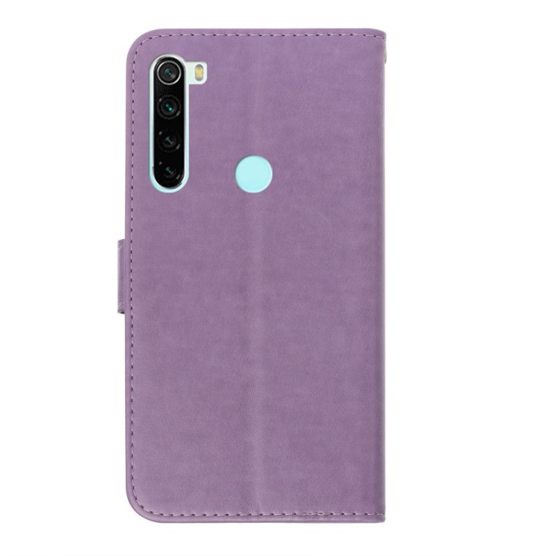 Fodral för Xiaomi Redmi Note 8 Röd Fjäril Charm