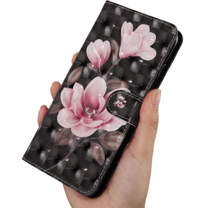 Läderfodral Xiaomi Redmi Note 8 Mobilskal Blommar Blommor