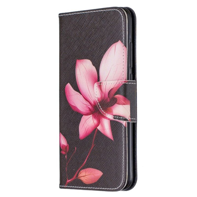 Läderfodral Xiaomi Redmi Note 8 Mobilskal Rosa Blomma