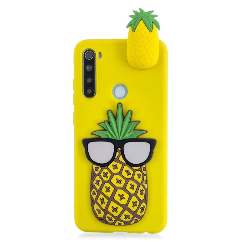 Skal för Xiaomi Redmi Note 8 3D Cool Ananas