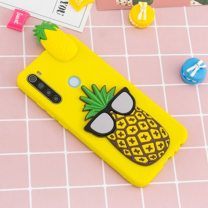 Skal för Xiaomi Redmi Note 8 3D Cool Ananas