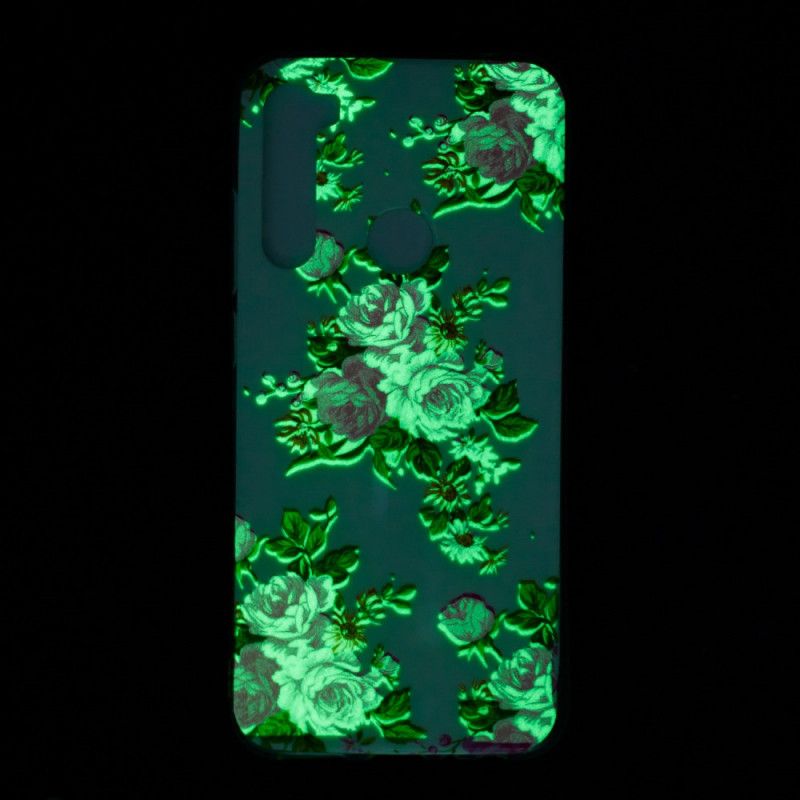 Skal för Xiaomi Redmi Note 8 Fluorescerande Frihetsblommor