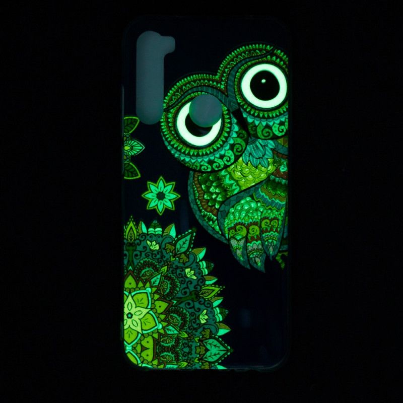 Skal för Xiaomi Redmi Note 8 Fluorescerande Mandalauggla