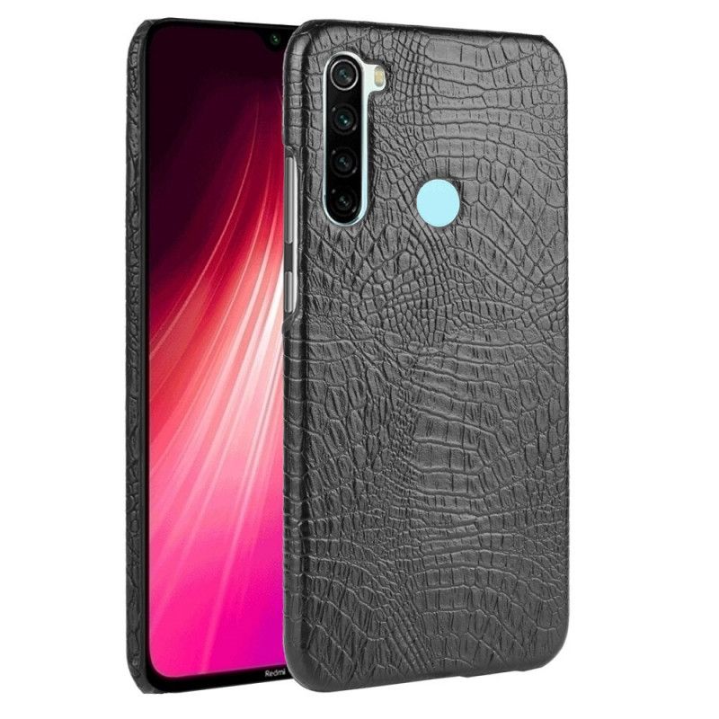 Skal för Xiaomi Redmi Note 8 Svart Krokodilhudstil