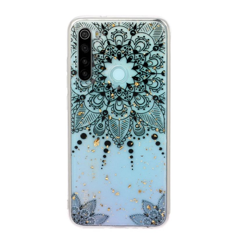 Skal för Xiaomi Redmi Note 8 Transparent Grå Mandala