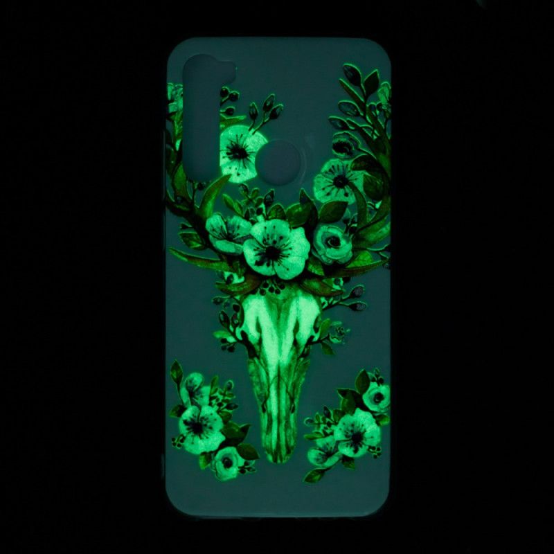 Skal Xiaomi Redmi Note 8 Fluorescerande Blommig Älg