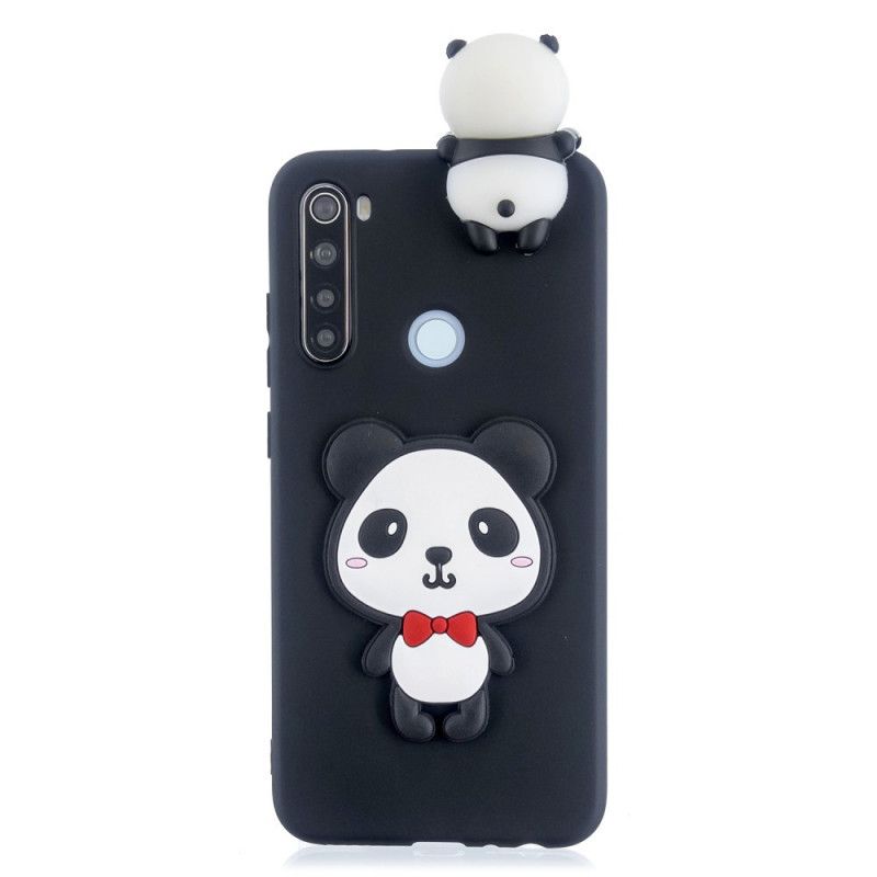 Skal Xiaomi Redmi Note 8 Röd 3D Min Panda