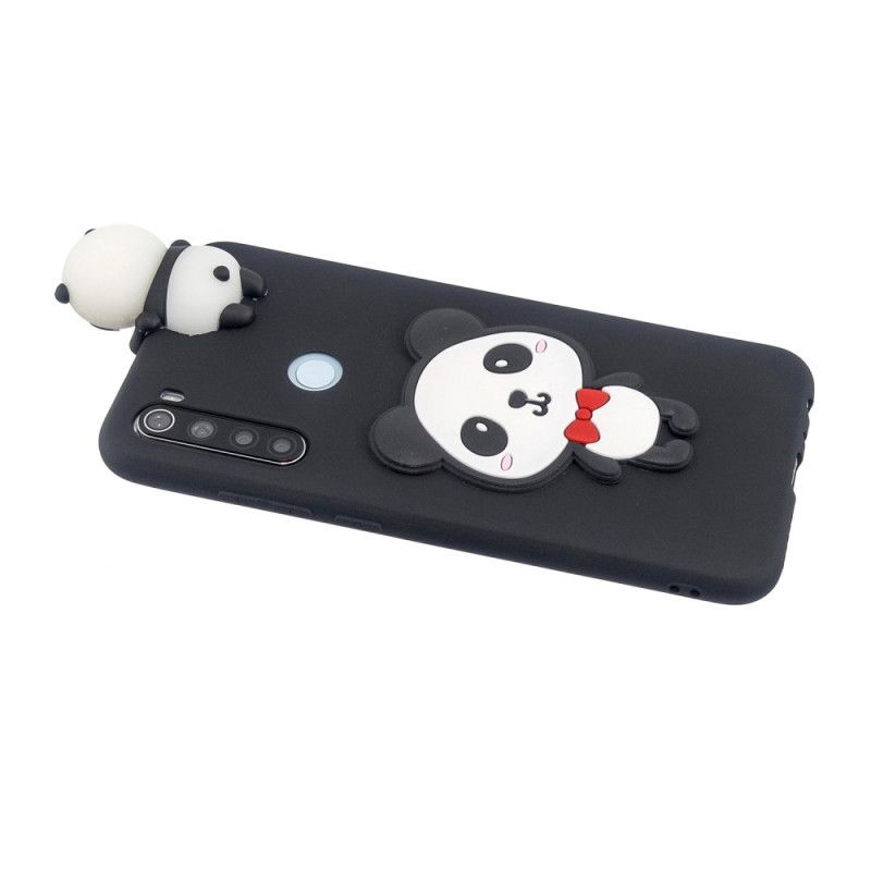 Skal Xiaomi Redmi Note 8 Röd 3D Min Panda