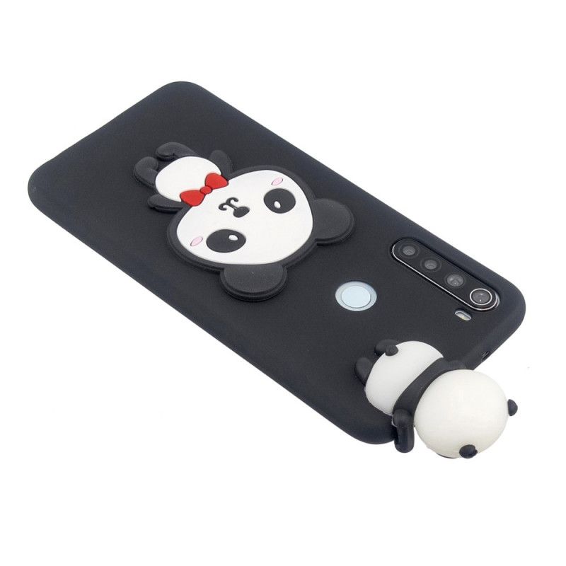 Skal Xiaomi Redmi Note 8 Röd 3D Min Panda