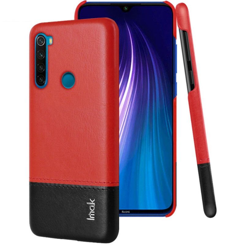 Skal Xiaomi Redmi Note 8 Röd Imak Ruiyi-Serien Lädereffekt