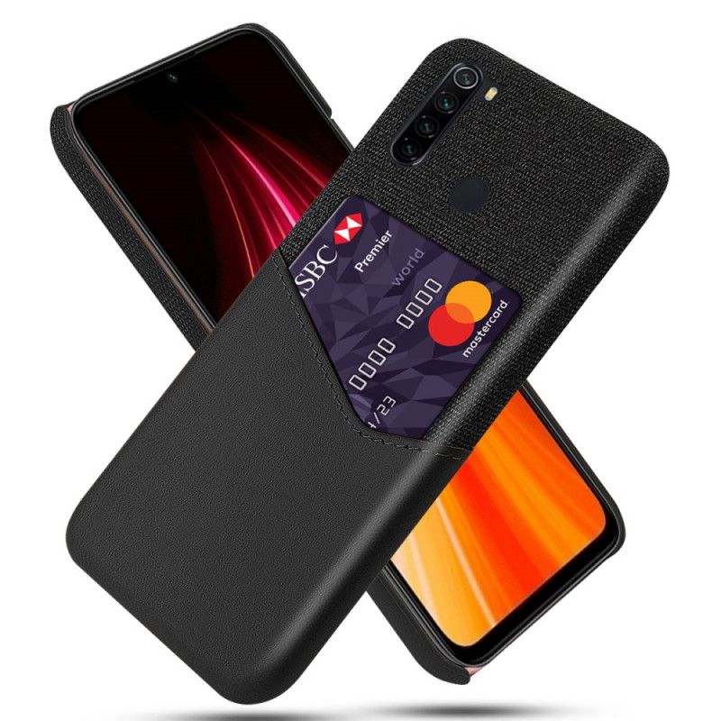 Skal Xiaomi Redmi Note 8 Svart Ksq-Korthållare