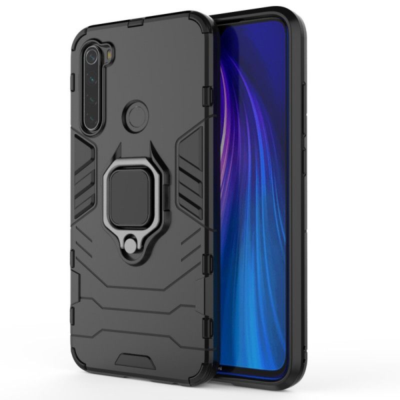 Skal Xiaomi Redmi Note 8 Svart Mobilskal Resistent Ring