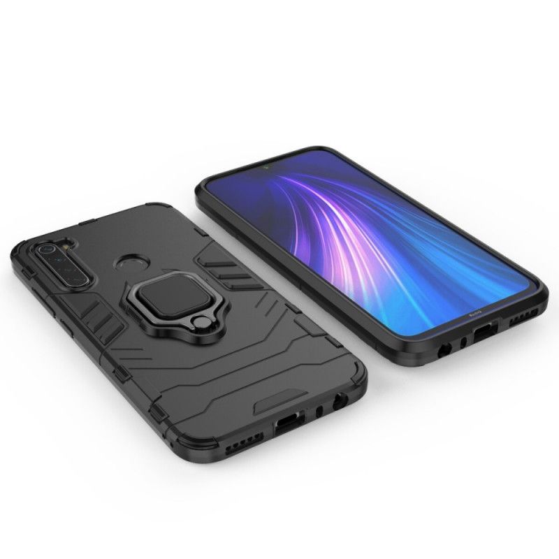 Skal Xiaomi Redmi Note 8 Svart Mobilskal Resistent Ring