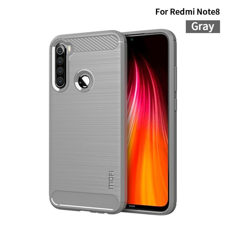 Skal Xiaomi Redmi Note 8 Svart Mofi Borstat Kolfiber