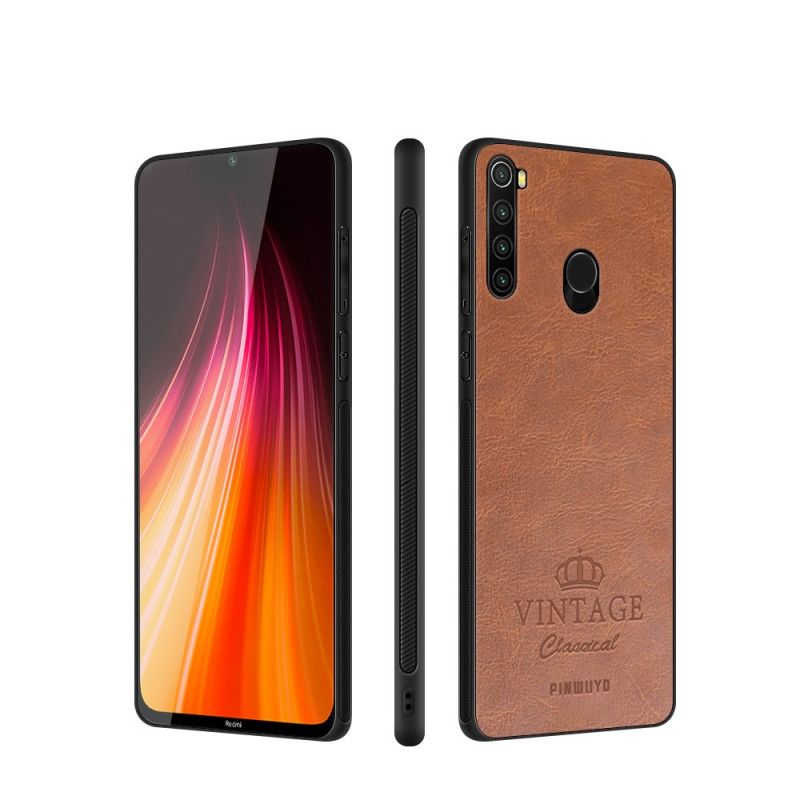 Skal Xiaomi Redmi Note 8 Svart Vintage Pinwuyo Lädereffekt