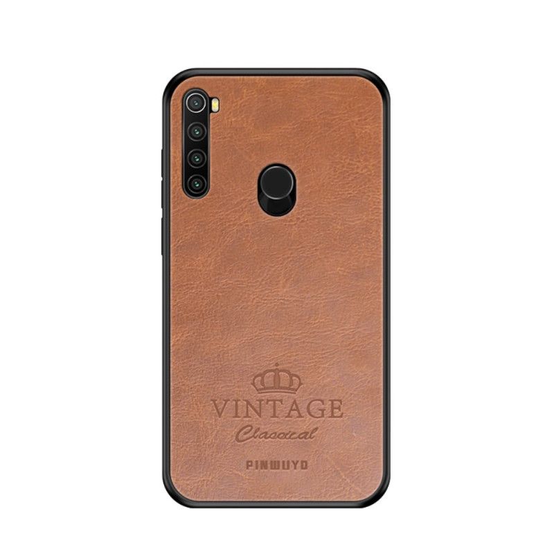 Skal Xiaomi Redmi Note 8 Svart Vintage Pinwuyo Lädereffekt