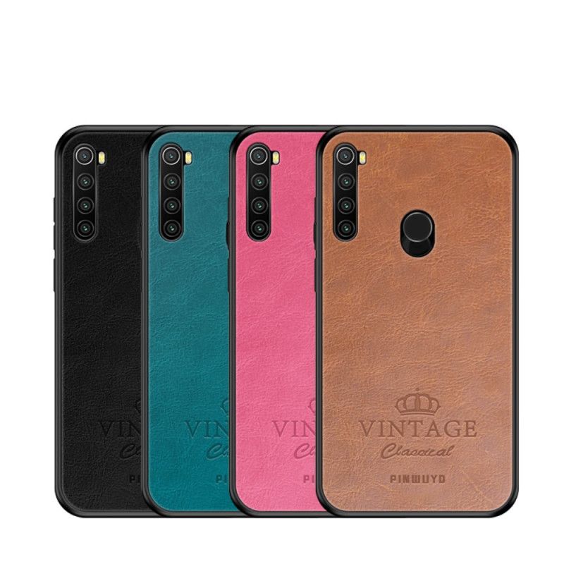 Skal Xiaomi Redmi Note 8 Svart Vintage Pinwuyo Lädereffekt