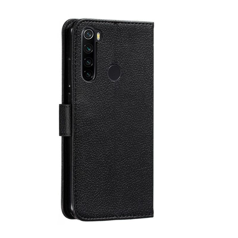 Skyddsfodral Xiaomi Redmi Note 8 Svart Lev Ditt Drömimitationsläder