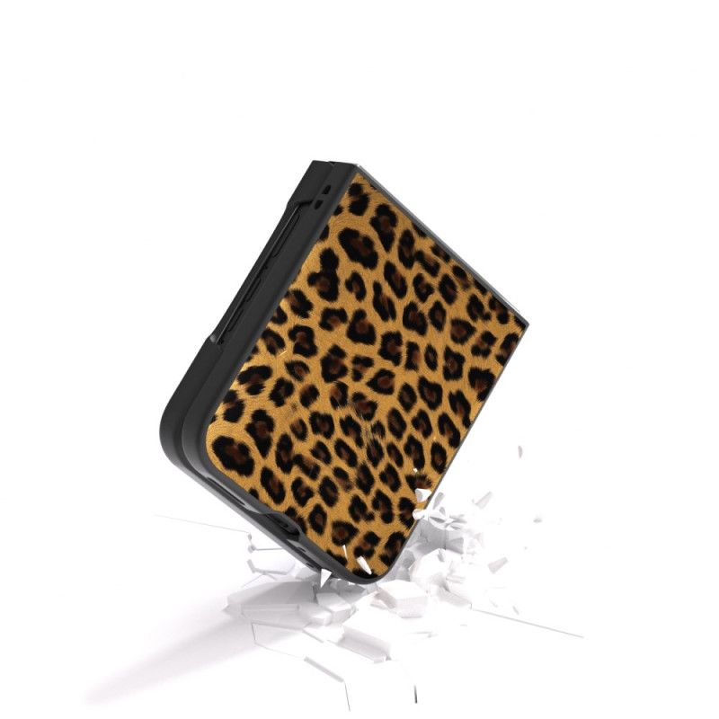 Skal För Motorola Razr 50 Ultra Leopardmönster