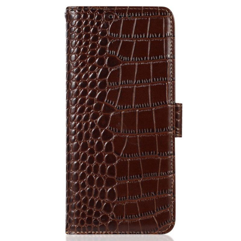 Fodral Samsung Galaxy M13 Crocodile Style Rfid