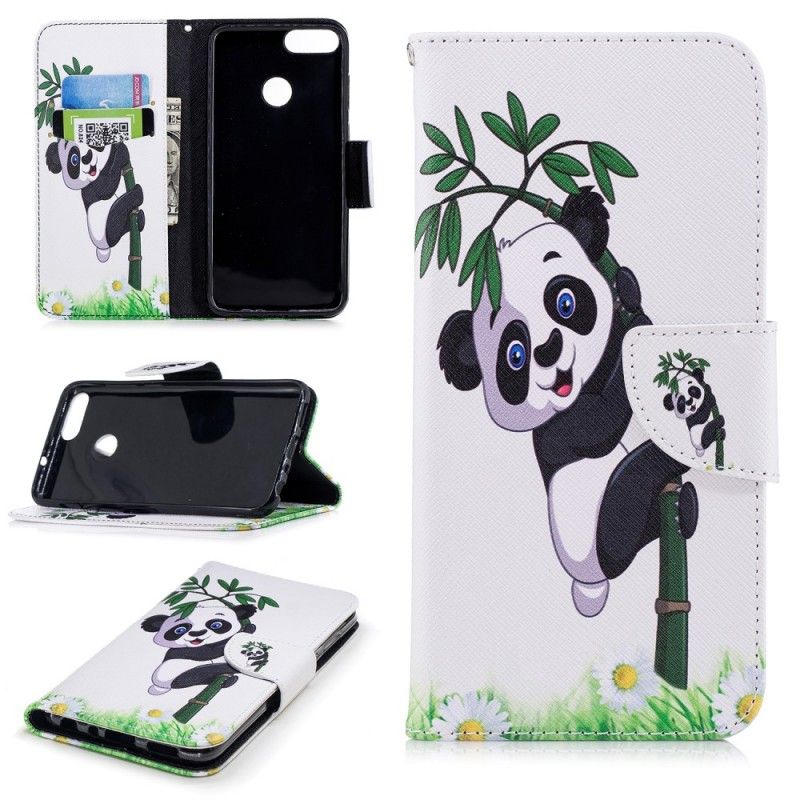 Fodral för Huawei P Smart Panda På Bambu