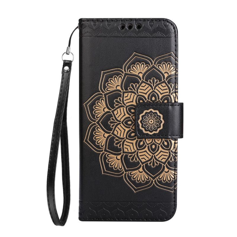 Läderfodral Huawei P10 Lite Brun Mobilskal Chic Mandala