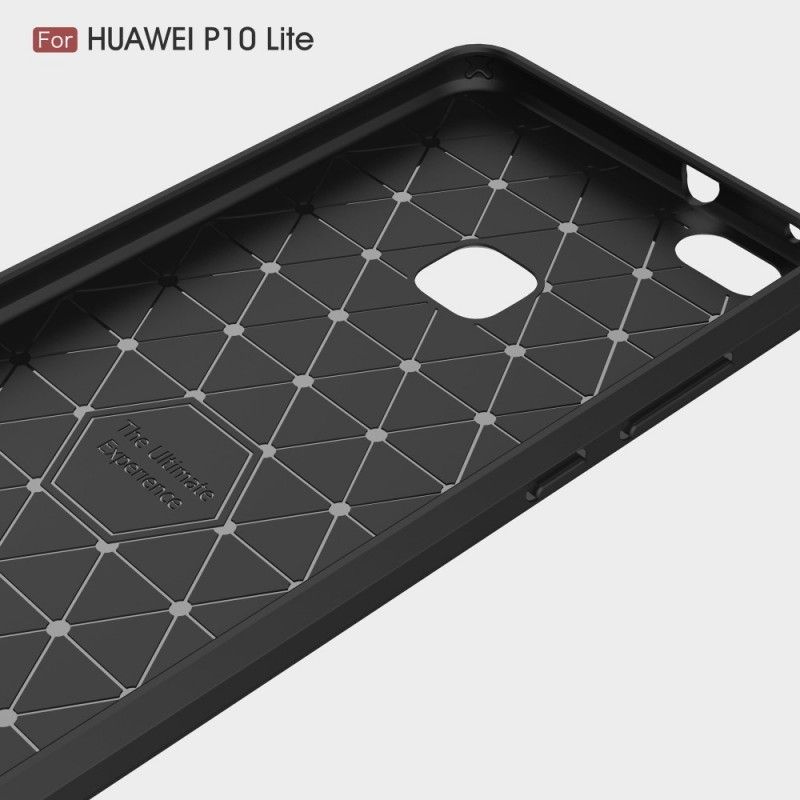 Skal Huawei P10 Lite Svart Borstad Kolfiber