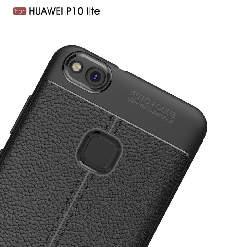 Skal Huawei P10 Lite Svart Dubbel Linjelychélädereffekt