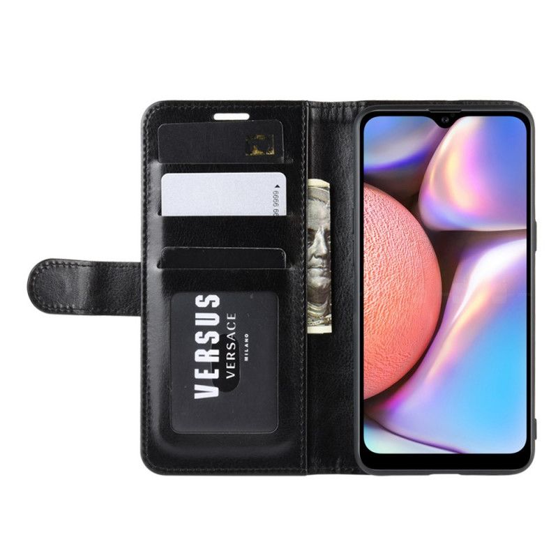 Fodral för Samsung Galaxy A10s Svart Läderstil