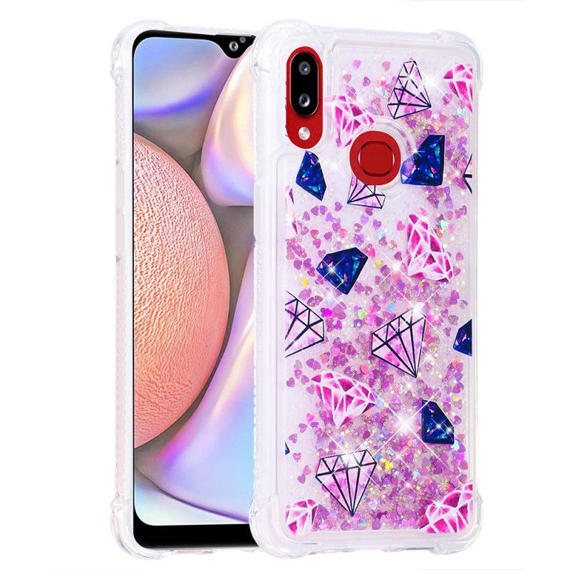 Skal för Samsung Galaxy A10s Glitterdiamanter