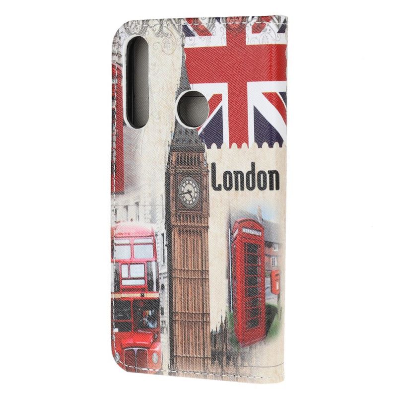 Läderskal Huawei P40 Lite E / Y7p Londons Liv