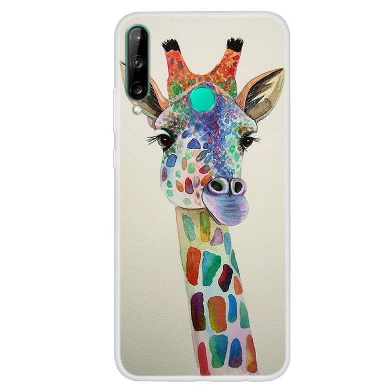 Skal för Huawei P40 Lite E / Y7p Färgglad Giraff