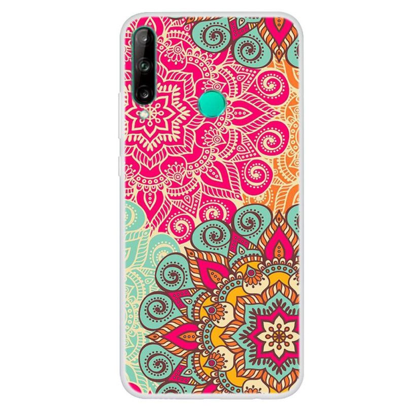 Skal för Huawei P40 Lite E / Y7p Röd Mandala Trend