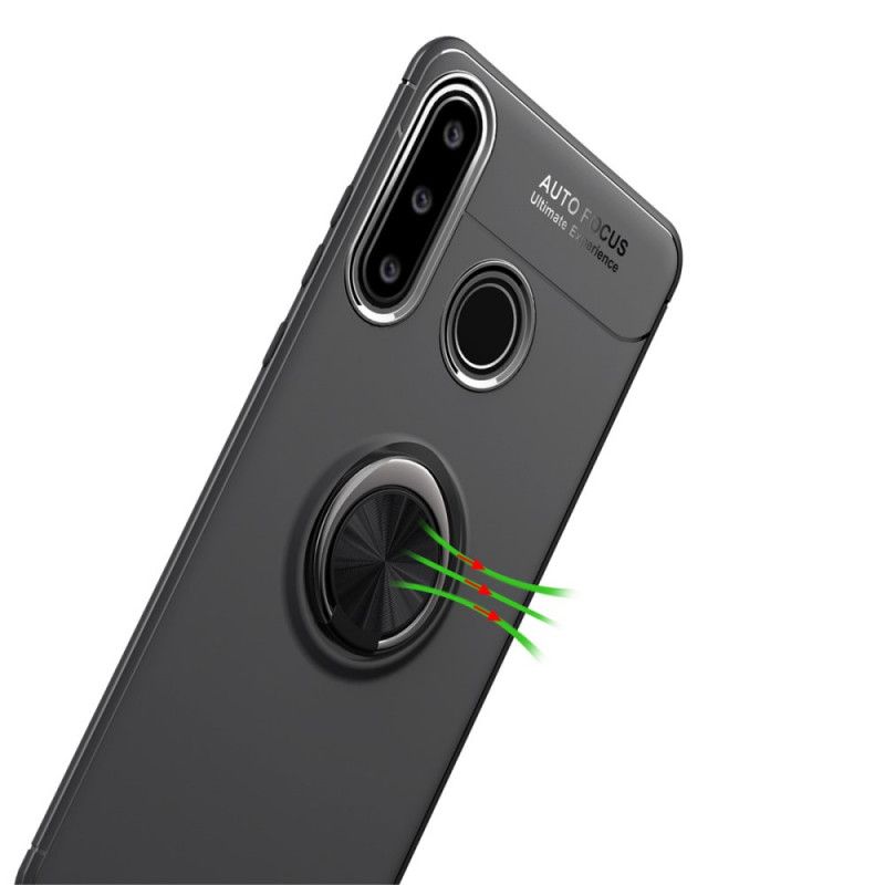 Skal för Huawei P40 Lite E / Y7p Svart Roterande Ring